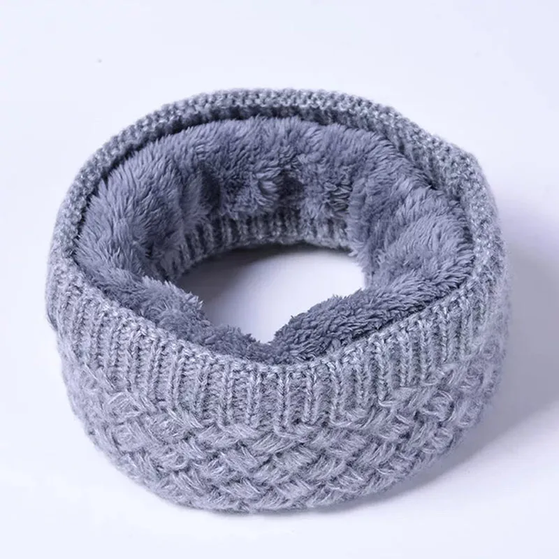 

2019 Fashion Winter Scarf For Women Men Children Baby Scarf Thickened Wool Collar Scarves Boys Girls Neck Scarf Cotton Unisex