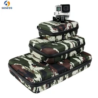 portable storage bag case protective eva box for gopro hero 6 5 4 3 xiaomi yi sjcam action camera accessories camouflage bag