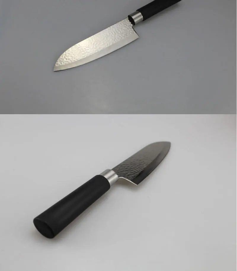 1 шт. кухонный нож шеф-повара Santoku нож для мяса фрукты овощи ножи из нержавеющей стали японский резак с резиновой ручкой