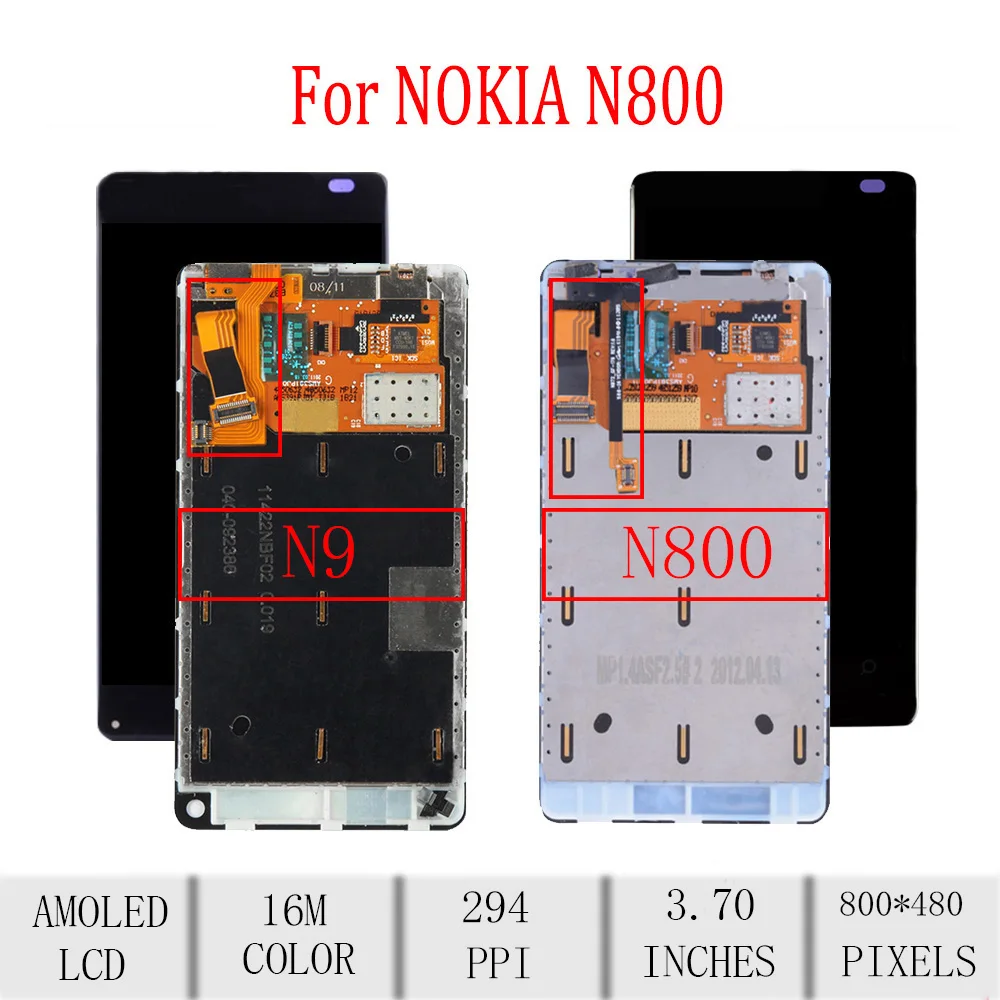 3 7 &quotоригинальный для NOKIA Lumia 800 ЖК дисплей сенсорный экран с рамкой дигитайзер Nokia