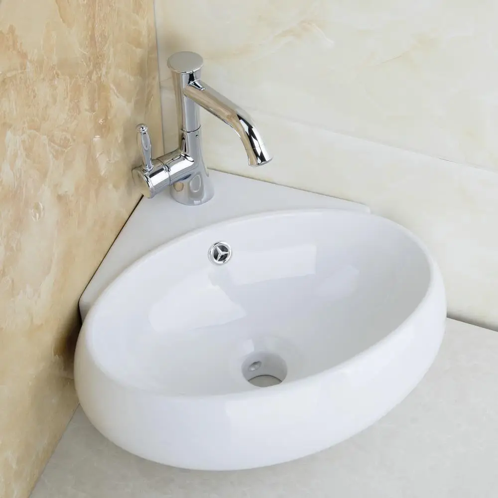 KEMAIDI керамическая раковина для ванной комнаты + кухонный кран из хромированной