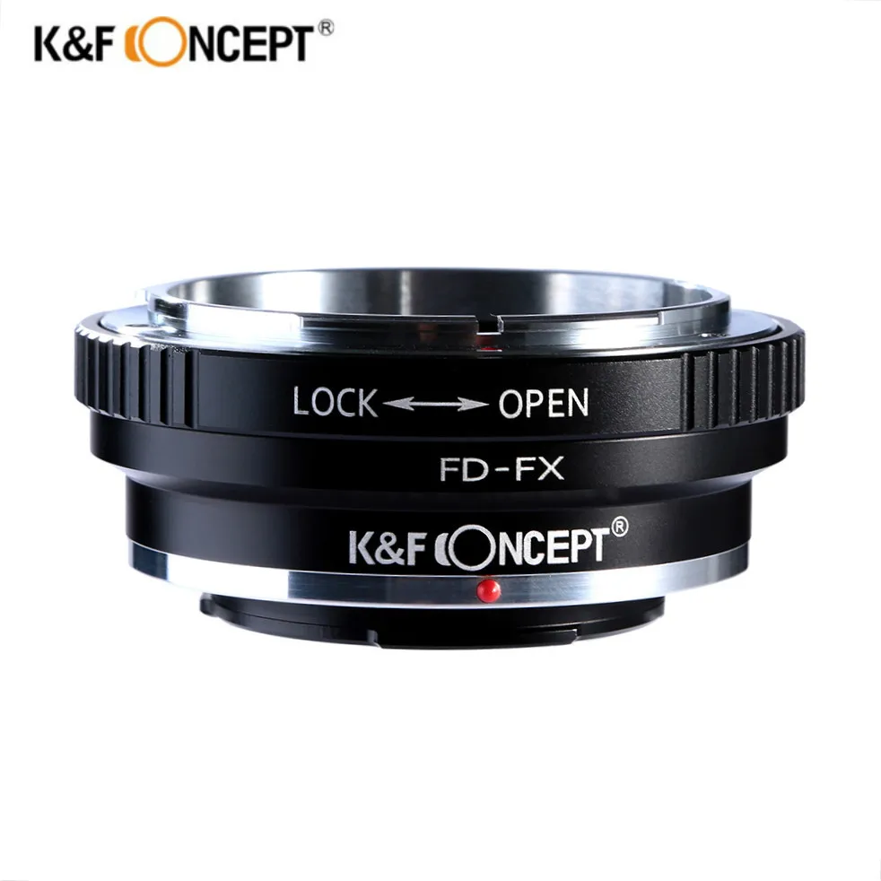 K&F Concept Адаптер переходное кольцо FD-FX для установки объектива Canon FD на фотокамеры Fujifilm FX X-Pro1 X-E1 X-М1 X-A1