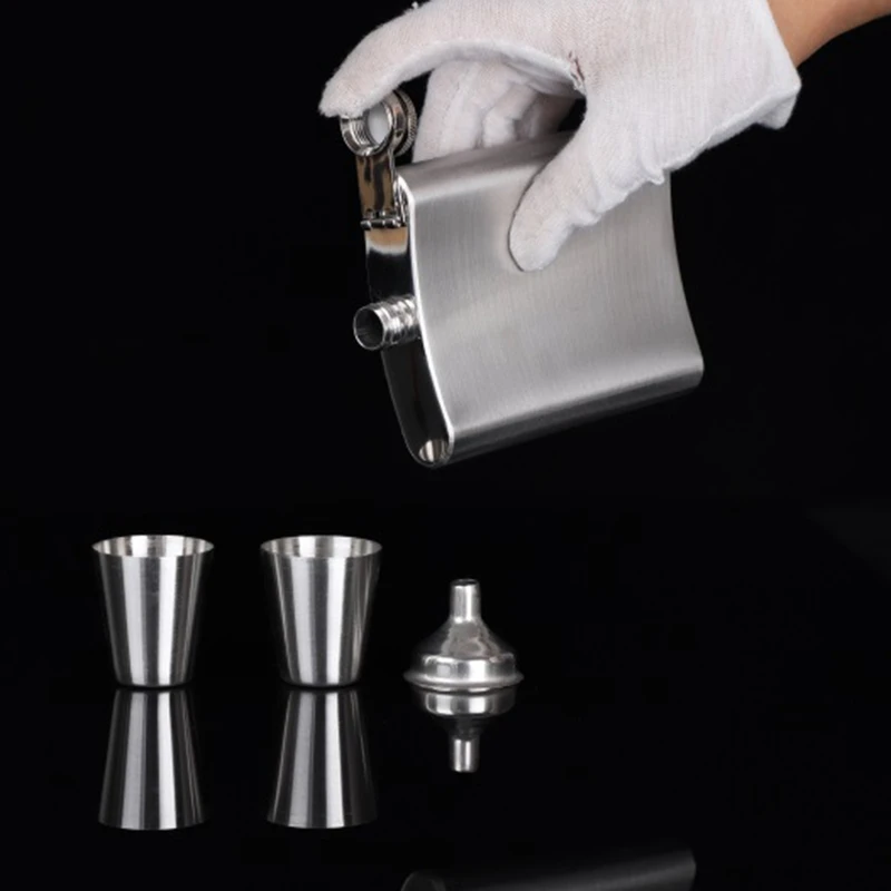 GVCD плоские кувшины из нержавеющей стали российские духи горшки портативные