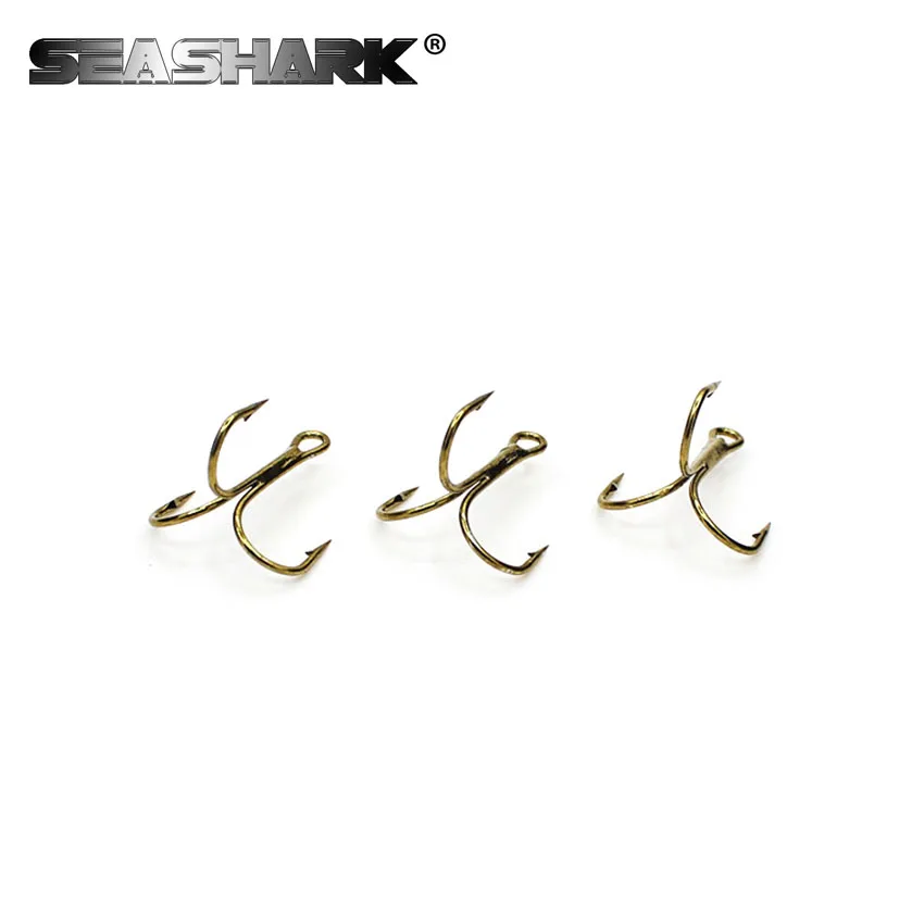 SEASHARK высокоуглеродистой Сталь ВЧ Рыболовные крючки Size1 # -- 4/0 коричневый