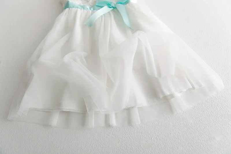 Baby Girls Dresses Sweet Lace Bowknot Dress Toddler Girl Floral Princess Party Frocks kids Casual Clothes For 3 4 6 8 9 Yrs | Детская