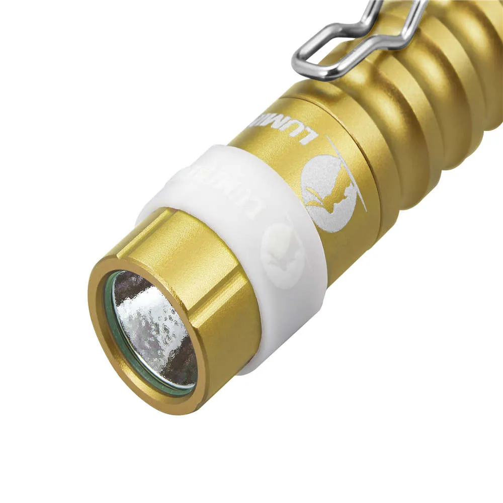 LUMINTOP 2 шт. Красочный мини червь фонарик 110 люмен AAA брелок с зажимом Cree