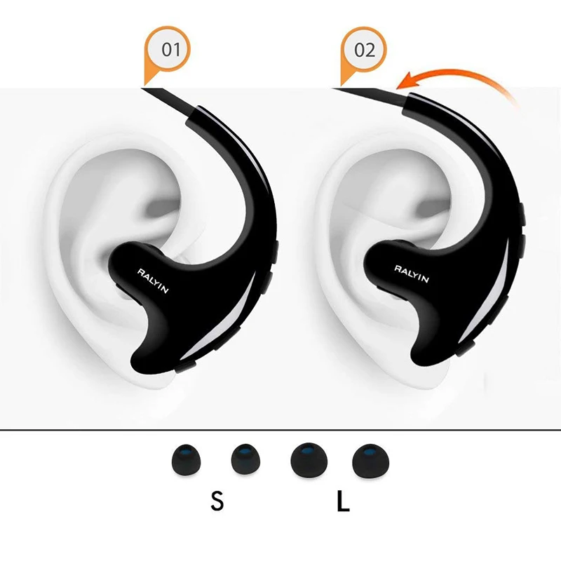 Мини портативный mp3 плеер микрофоны bluetooth наушники с 8 Гб памяти беспроводные