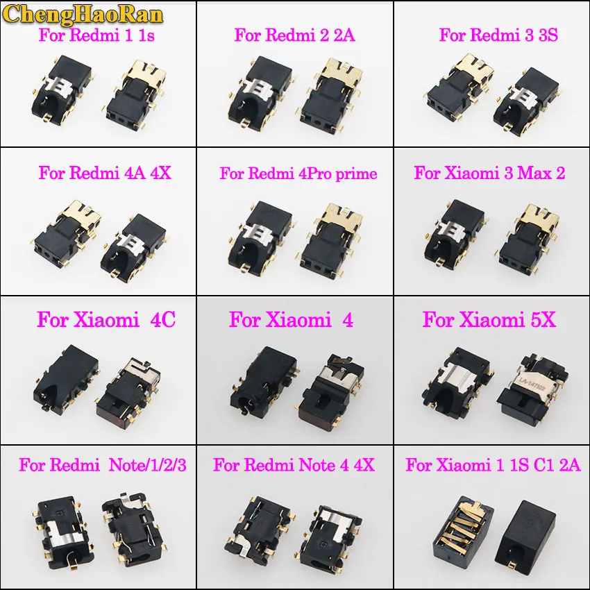 Наушники ChengHaoRan с аудиоразъемом для Xiaomi 3 4 4C 5X Redmi note/1/2/3/4X 1S 2 2A 3S 4A 4X 4PRO