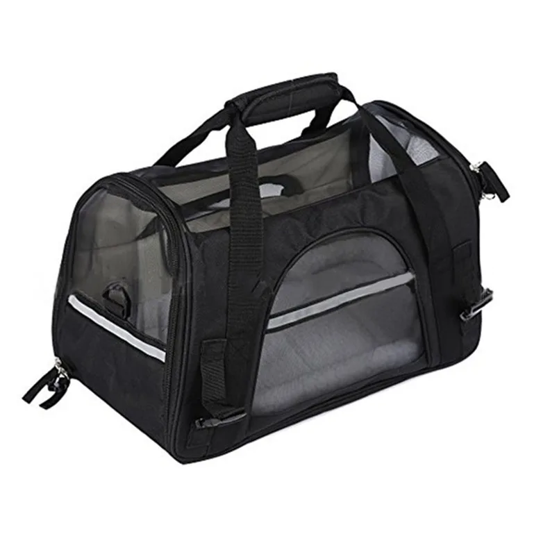 Одноцветное собака сумка щенок кошка для переноски открытый дорожные сумки мягкие плечевые несущей