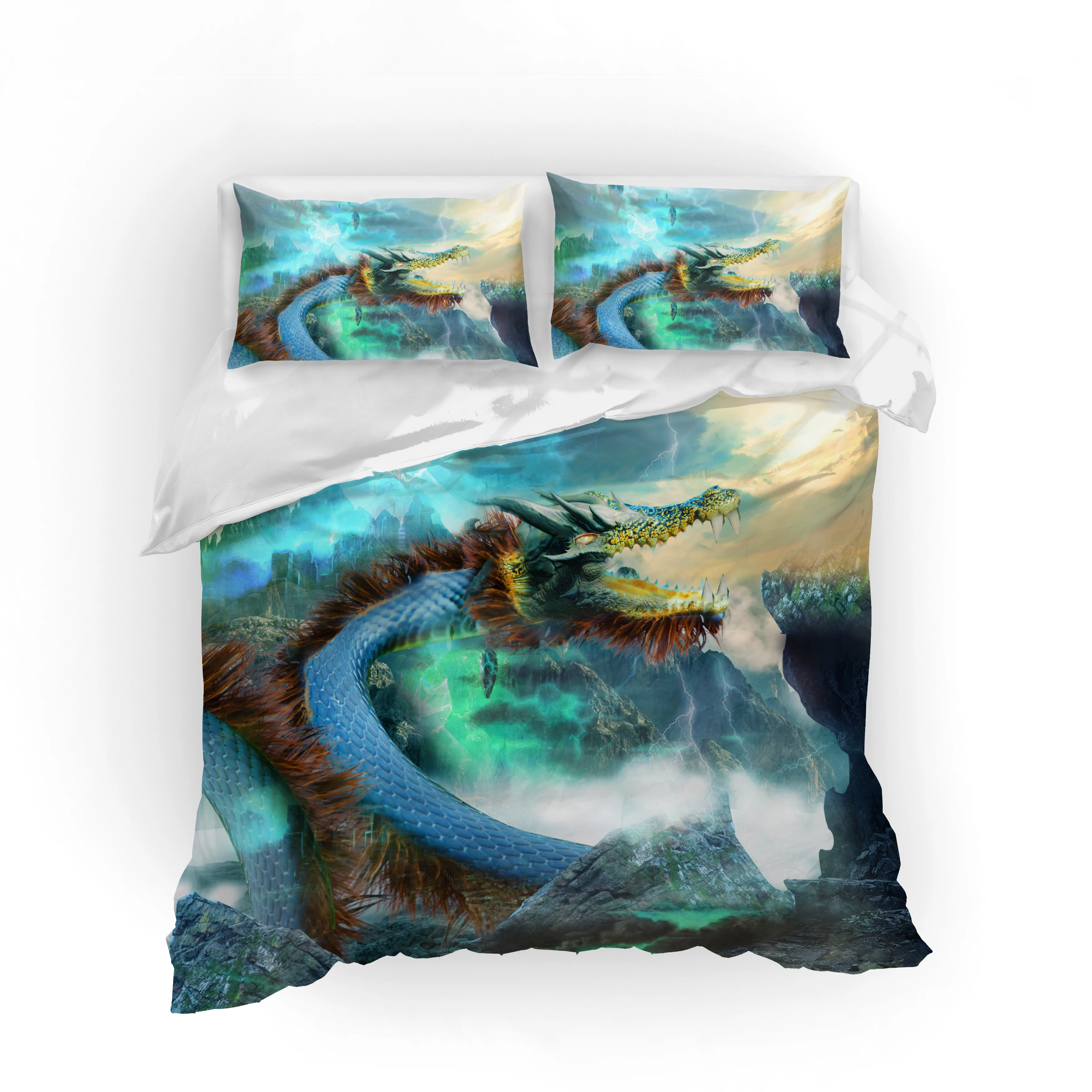 Комплект постельного белья с 3d принтом подарки друзей дракона/подарки