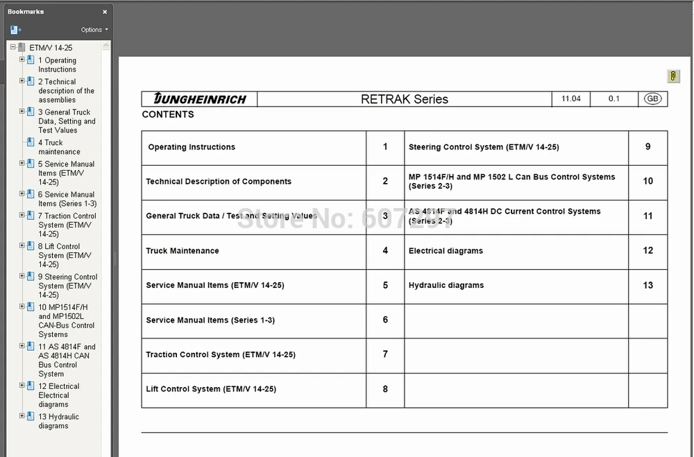 2018 Jungheinrich информация о ремонте вилочных погрузчиков Jeti SH 4 34 с патчем истечения