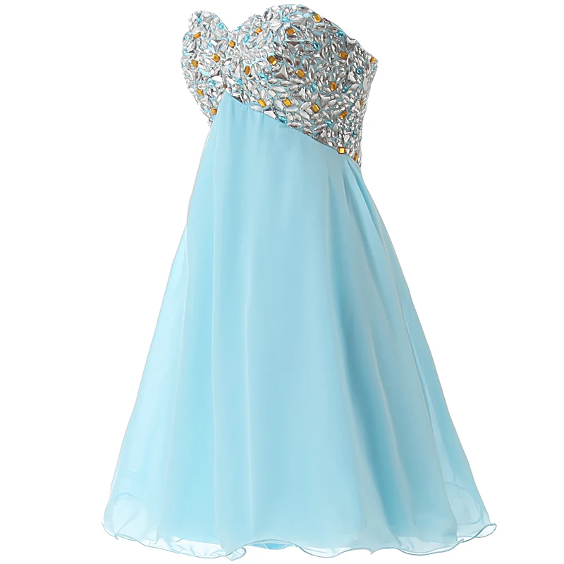 Милое короткое платье для встречи выпускников 18 кристаллов недорого милое
