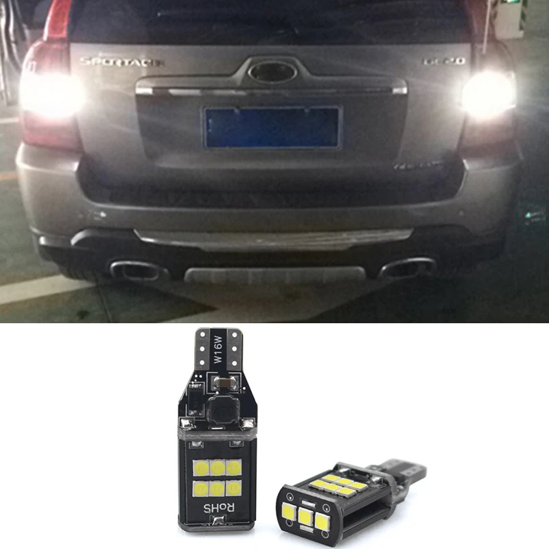 Лампа заднего хода 2x T15 W16W белая Canbus для Kia Rio K2 3 подлокотник Ceed Sportage Sorento Cerato Soul Picanto