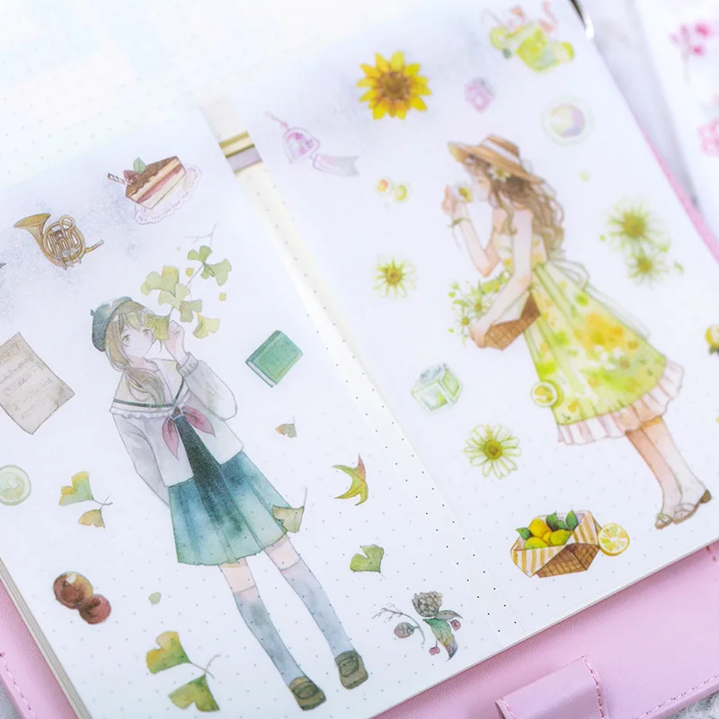 4 шт./упак. сезон: весна лето осень зима вид самоклеящихся стикеров декоративные