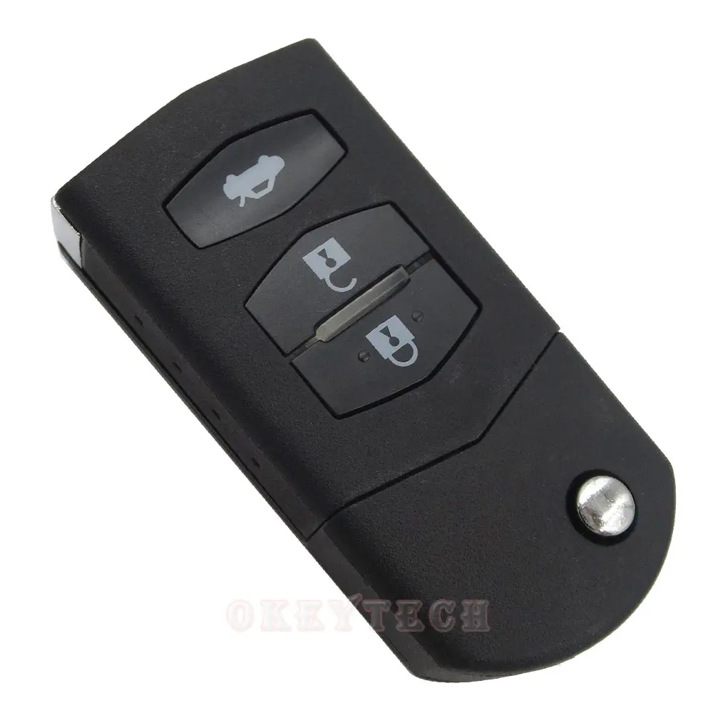 OkeyTech Uncut Blade для Mazda 2 3 5 6 RX8 MX5 CX 7 откидной складной дистанционный ключ брелок от