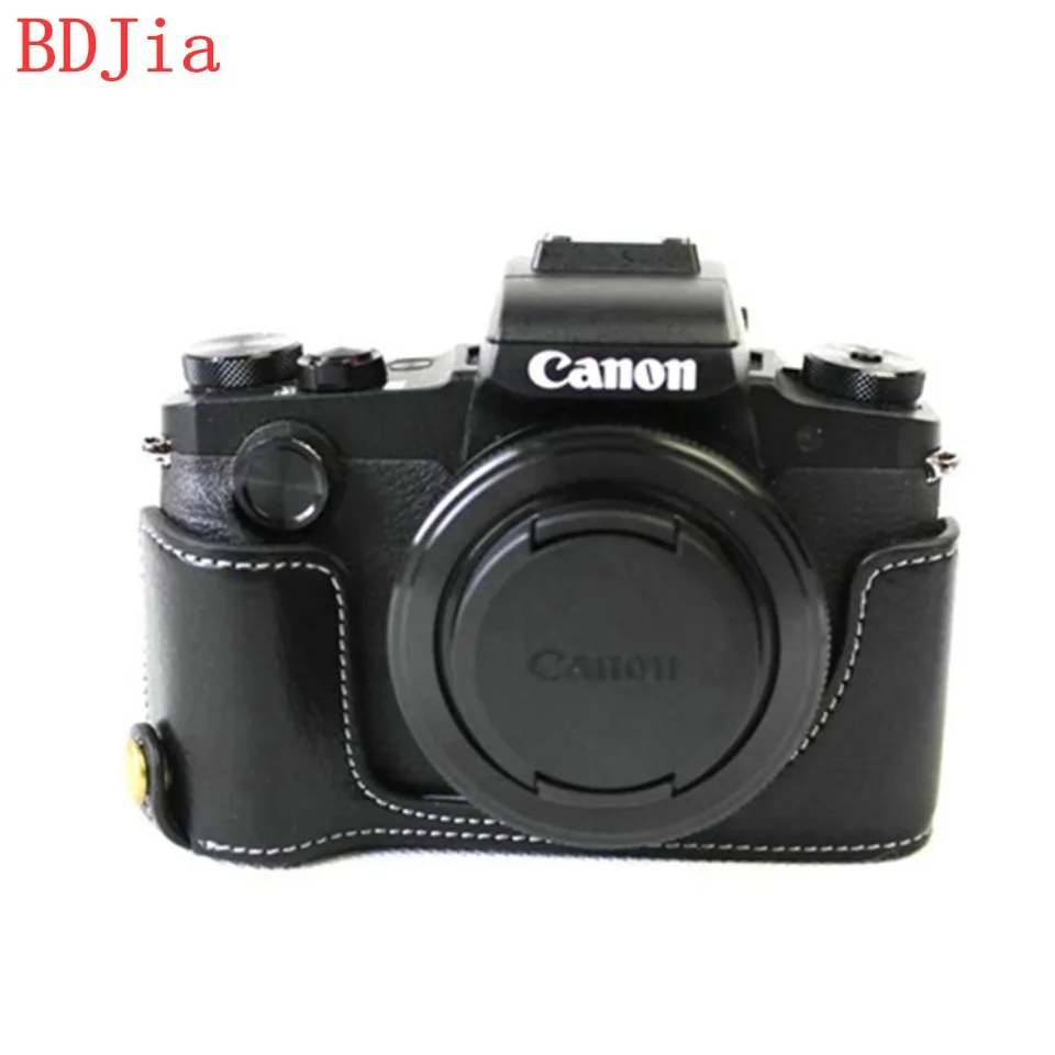 Натуральная Воловья кожа корпуса для половины камеры база Canon G1XIII G1X MarkIII с