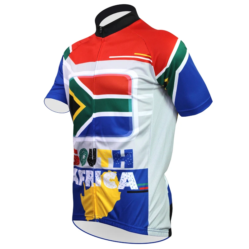 2017 bike jerseys SOUTH AFRICA 17 SportsWear Mens Cycling Jersey Clothing Bike Shirt Size new wisdom leaves | Спорт и развлечения