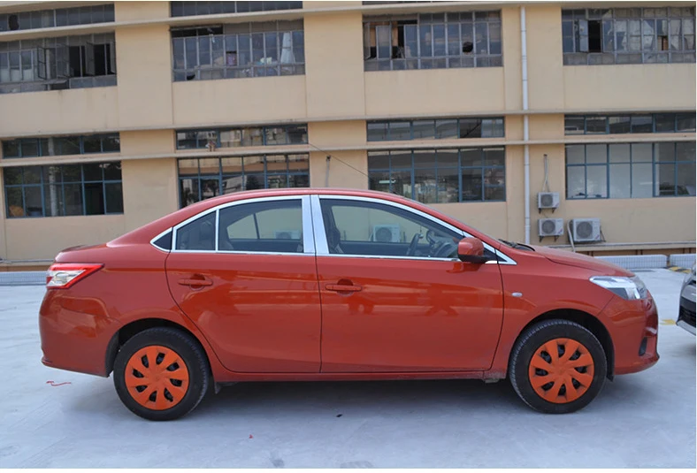 Отделка из нержавеющей стали для крышки подоконника toyota vios 2014 2015 2016 2017 2018 yaris sedan