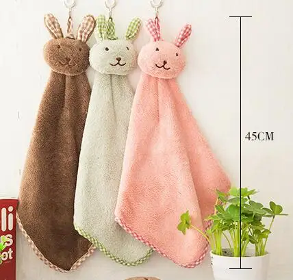 Кролик заяц Банни из микрофибры стеклянную посуду вручную Полотенца чистой