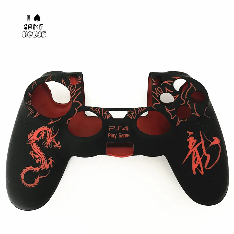 Противоскользящий Мягкий силиконовый чехол FoPcc Dragon для геймпада PS4|case designer|case forcase