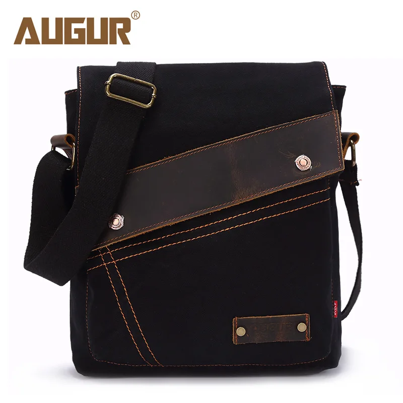 AUGUR Brand Hot Sell Men's Messenger Bags Casual Canvas Shoulder Bag Male Crossbody For Men bolsa masculina Travel |