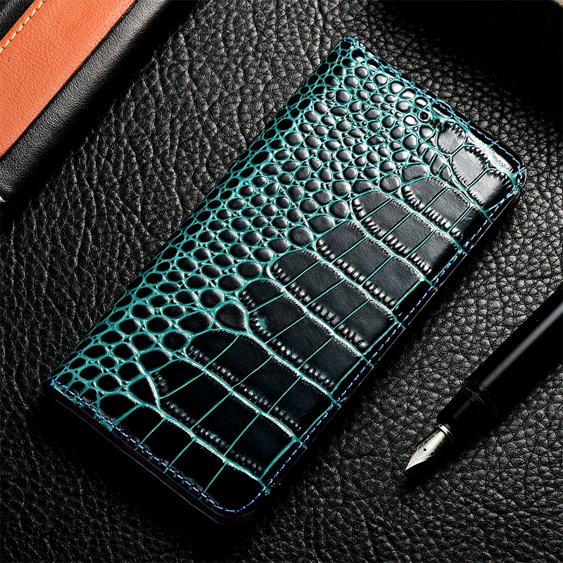 Blue Роскошный чехол-книжка из натуральной крокодиловой кожи Для Doogee Mix Lite 2 BL5000 BL7000 BL12000 Pro Y6 T6 Shoot 1 2 чехол для сотового телефона - Цвет: Blue