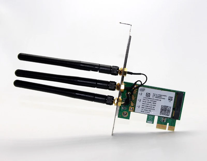 

Беспроводной адаптер PCI-Express x1, 450 Мбит/с, для чипсета 5300