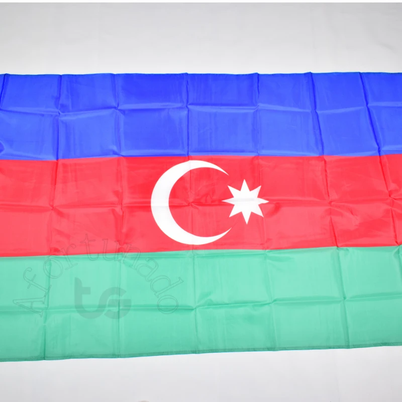 Azerbaian флаг баннер 90х150 см 3x5 футов национальный для встреч парадов вечерние