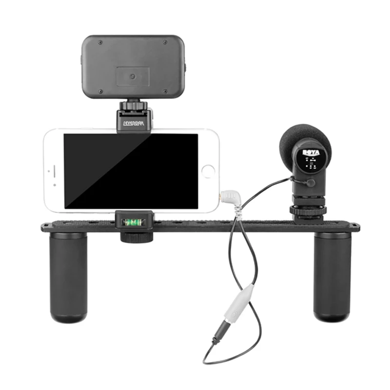 Sevenoak SK PSC4 с двойной ручкой стабилизатор для iPhone Android смартфон GoPro SJCAM спортивная