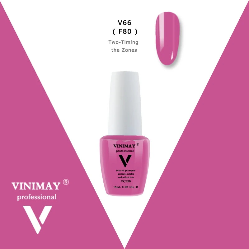 V66 VINIMAY УФ-гель для ногтей геллак верниз гель цвет ногтей праймер гель краска Nagellak vernis полуперманентный стойкий гель лак - Цвет: V66