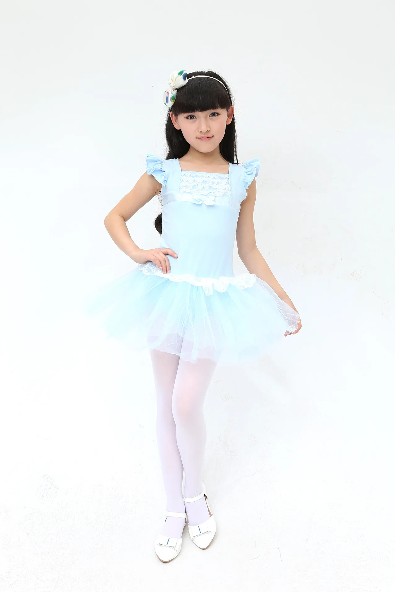 Милое балетное платье для девочек танцевальная одежда Детские балетные костюмы