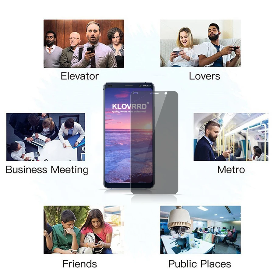9 H надежное закаленное стекло для Nokia PureView анти шпионский экран протектор