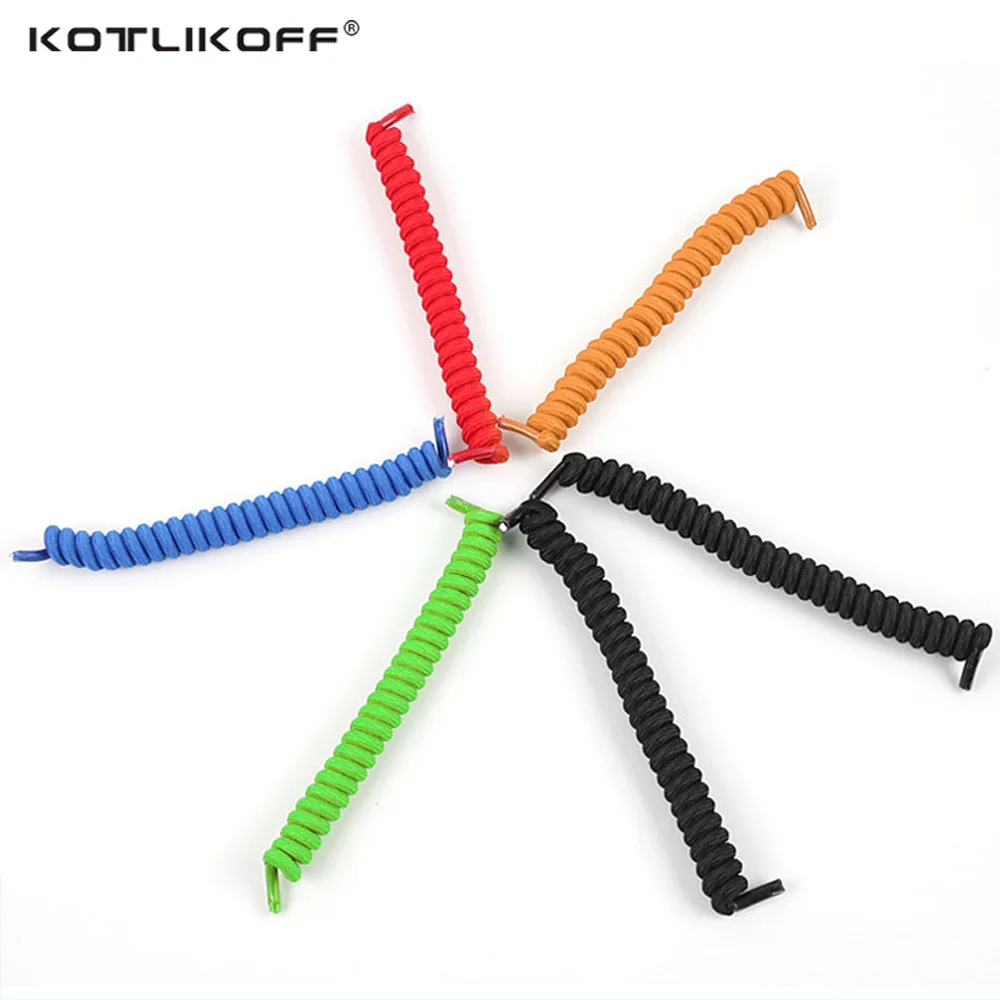 KOTLIKOFF/3 пары,, шнурки без завязок, 11 ярких цветов, фиксирующий башмак, шнурки, весенние вьющиеся эластичные шнурки для обуви