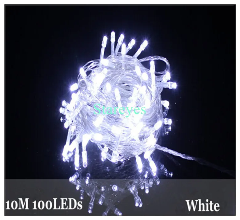 1 шт. разноцветный 100 светодиодный 10 м RGB свет строка светодиодный полосы 220 В/110 В украшения красочные освещения для рождественской вечеринки Свадебные
