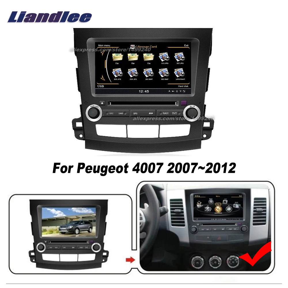 Liandlee для Peugeot 4007 2007 ~ 2012 автомобильный Android радио CD DVD плеер GPS навигация карты HD