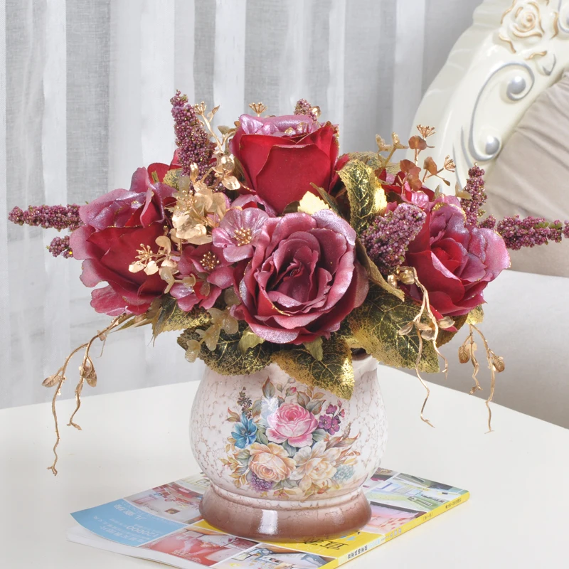 Dekoratif Vazo Свадебные украшения для Para Casa керамическая ваза цветов|vase ornaments|flower