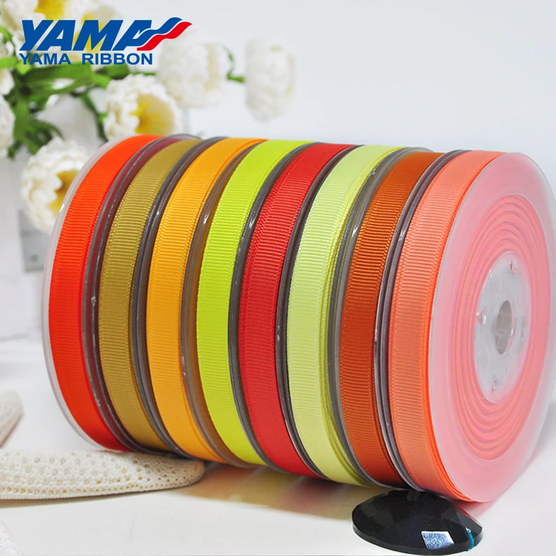 YAMA 50 57 63 75 89 100 мм 100 ярдов/партия Green Series, атласная лента для платье своими руками аксессуар дома свадьба