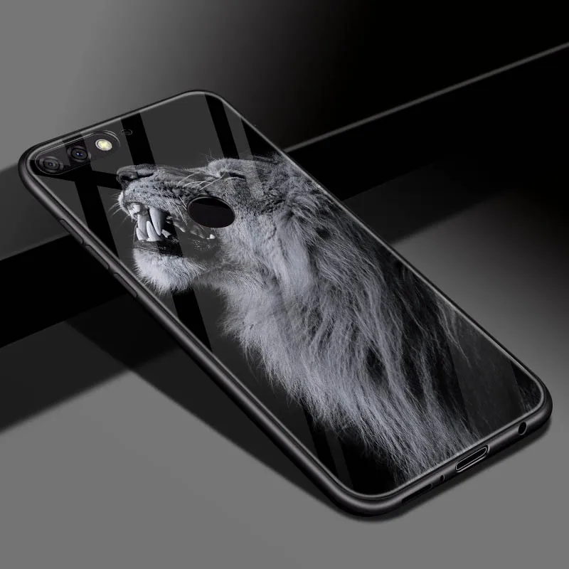 BLK-6 DIY фото настроить чехол для телефона Coque huawei Y9 закаленное стекло крышка для huawei y9 p20 pro honor 10 lite honor 8x max - Цвет: BLK-6