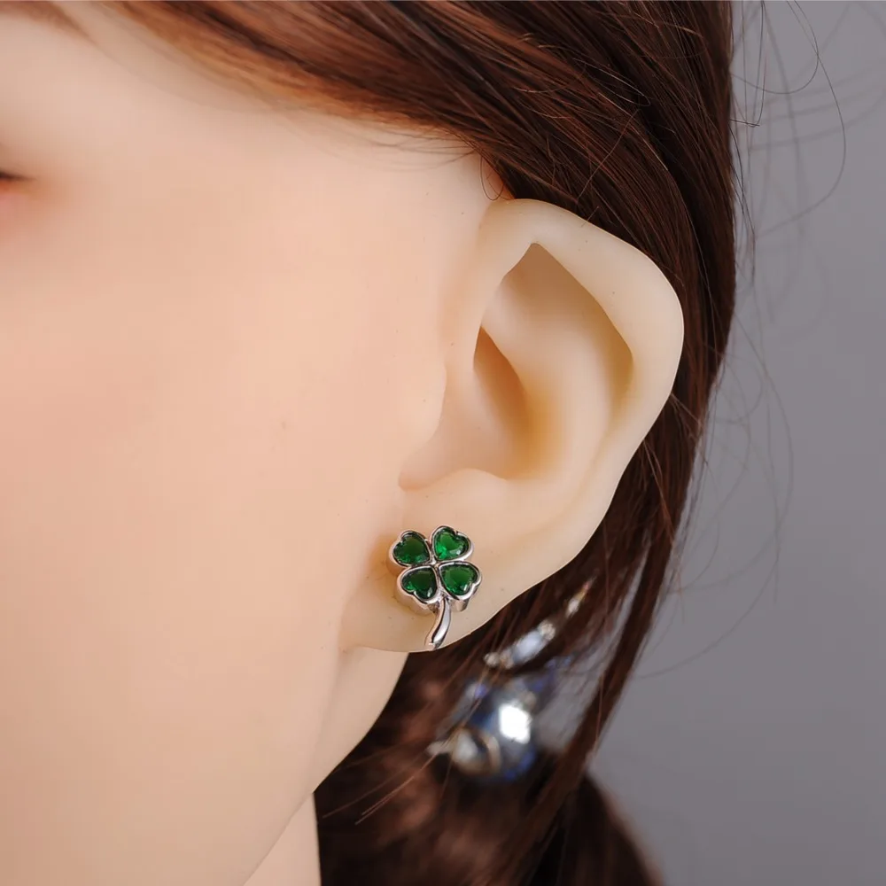 Модные женские ювелирные изделия KIVN четырехлистные клеверы с фианитами