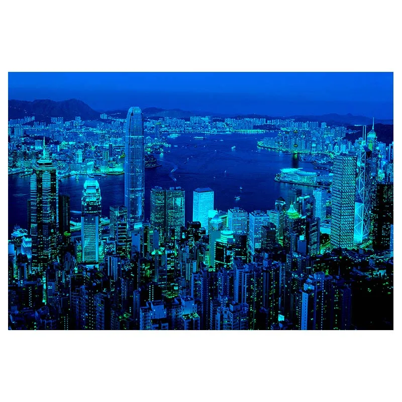 100-333 Hong Kong Nightscape Puzzle 2000/1000 взрослые Мультяшные детские развивающие игрушки подарки на заказ - Цвет: 100-333