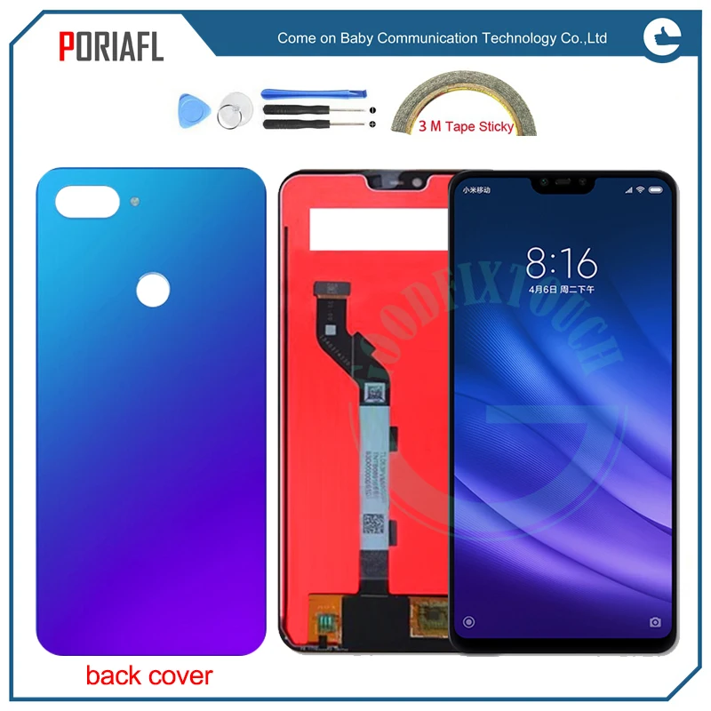 Протестированный ok для Xiaomi 8 lite Mi8 ЖК дисплей кодирующий преобразователь