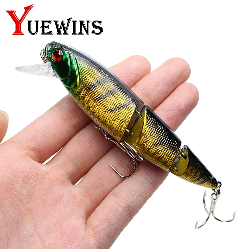 Yuewins 10 5 см 15 3g сочлененной рыболовные приманки качественная блесна Пластик