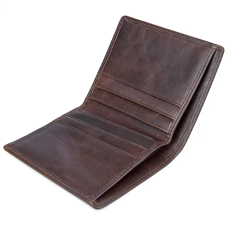 Genuine Leather Men's fashion Purse Card Holder New Style Wallet Brown Color Causal Pocket | Багаж и сумки