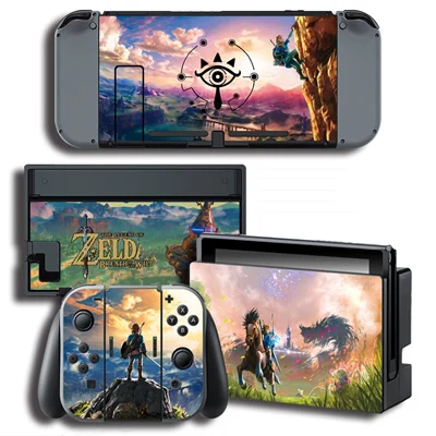 Виниловая Защитная Наклейка для The Legend of Zeld a для консоли nintendo Switch NS+ контроллер+ чехол-подставка - Цвет: color Zelda Skins