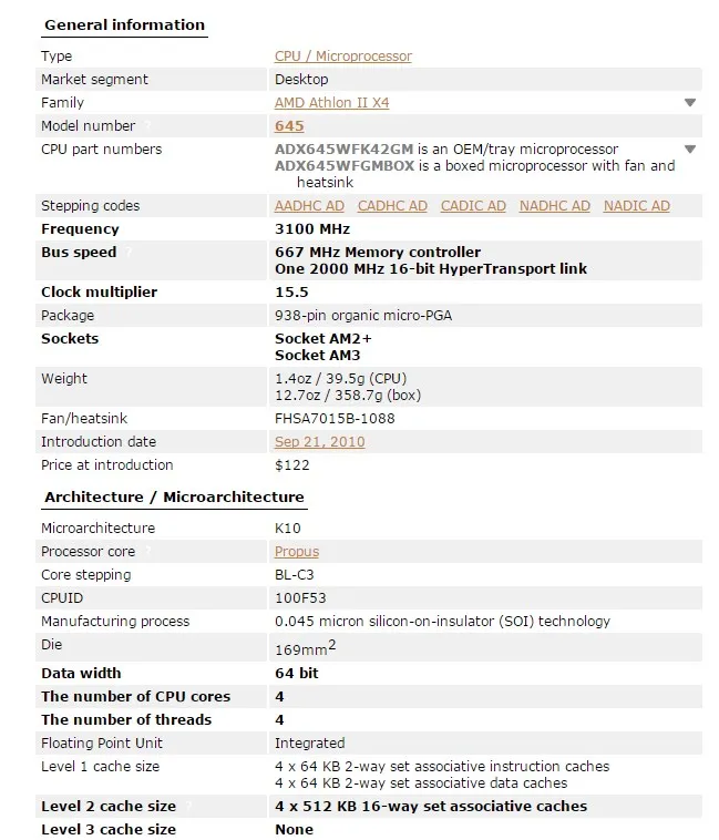 Процессор AMD Athlon II X4 645 cpu Socket AM3 95W 3,1 GHz 938-pin четырехъядерный настольный процессор cpu X4 645 socket am3