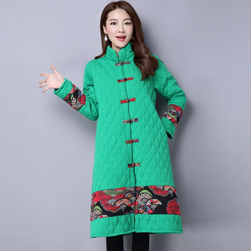 2019 для женщин новые зимние парки в стиле пэчворк с хлопковой подкладкой пальто