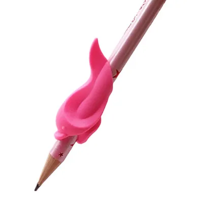 Силиконовые ручки карандаши в форме дельфина 20 шт. противоскользящие с петлями