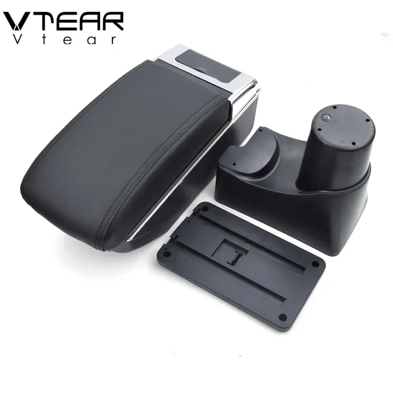 Vtear для Nissan Sunny, Versa аксессуары, автомобильный подлокотник, кожаный подлокотник, коробка для хранения, центральная консоль, автомобильный стиль, интерьер 2012