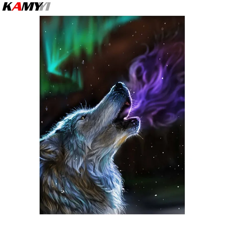 

5D Diamond Painting Animal Wolf Rhinestones Diamond Embroidery Full Square Diamond Mosaic Cross Stitch DIY Home Decor XY1