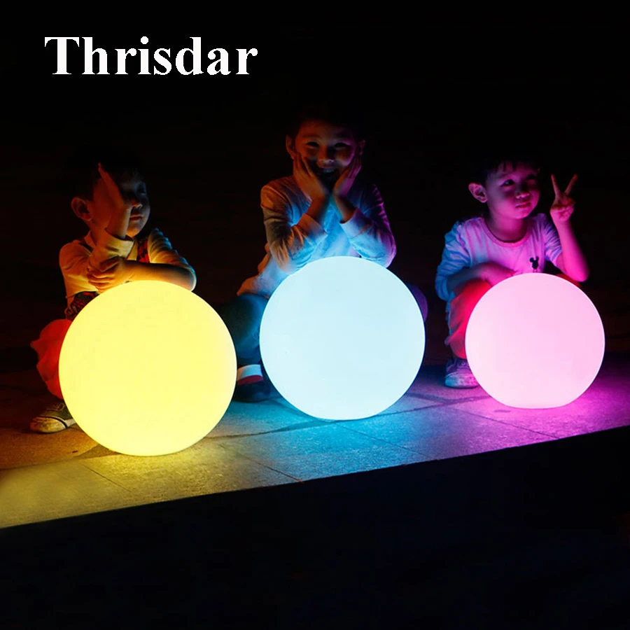 Thrisdar Водонепроницаемый светодиодный шариковый светильник RGB подводный IP65